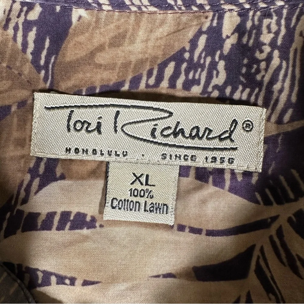 Tori Richard Honolulu Shirt Men Size XL Short Sleeve Hawaiian 100% Cotton Lawn - Picture 4 of 11